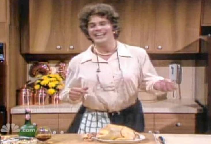 My recipe was inspired by a 1978 “Saturday Night Live” segment in which original cast member Dan Aykroyd impersonates Julia Child as “The French Chef.”