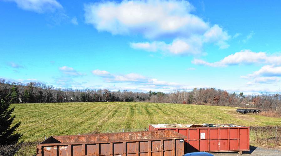 The capped Deerfield landfill on Lee Road where a solar array is planned. The capped Deerfield landfill on Lee Road where a solar array is planned.