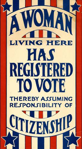 It wasn’t too long ago in the history of our country that women were not allowed to vote.