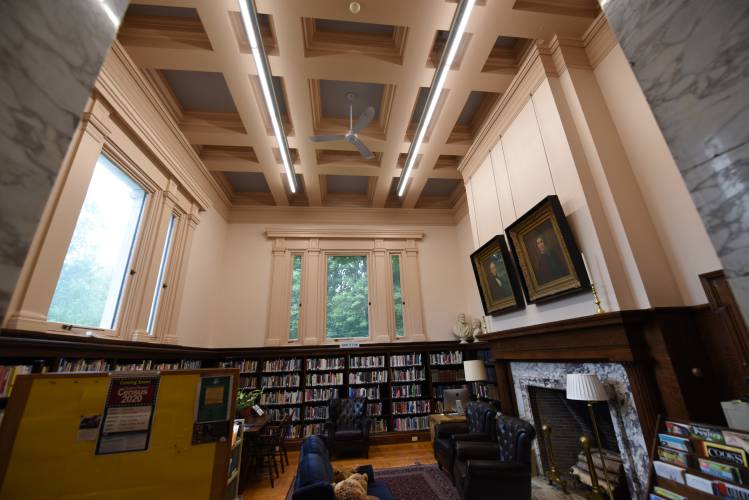 The interior of the Field Memorial Library in Conway.