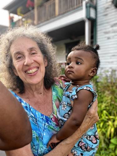 Morning Star Chenven with her granddaughter Maxine Rose.