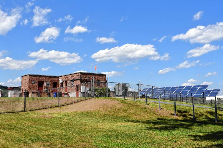 The Old Deerfield Wastewater Treatment Plant on Little Meadow Road in Deerfield.