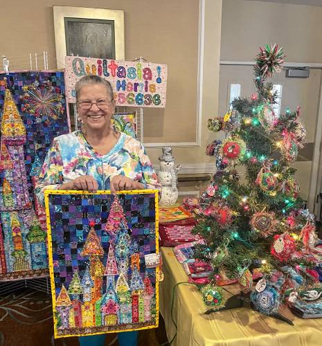 Quiltasia by Jane Harris was one of the vendors at RegalCare’s holiday craft fair on Saturday, Nov. 11. Her sparkling work is often Disney-inspired.