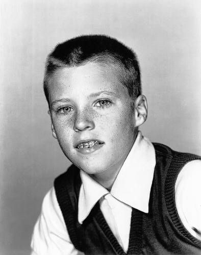 Ricky Nelson, pictured here in 1952, would eventually grow up to be a singing idol and Hollywood heartthrob. On his family’s TV show, he was often the instigator of humor and was referred to as “the irrepressible Ricky.”