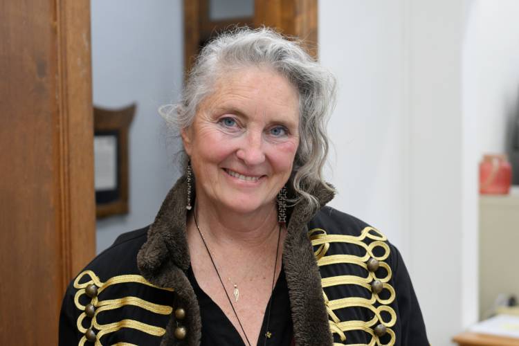 Marina Goldman was sworn in as a Selectboard member in Montague Town Hall on Wednesday.