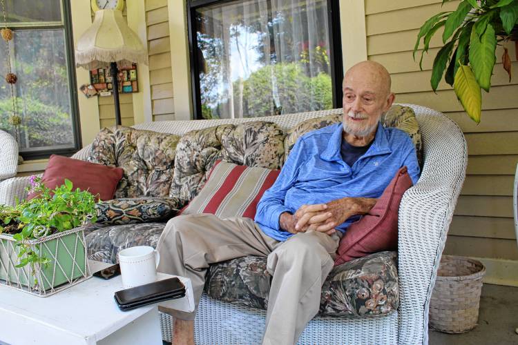 Greenfield Parliamentarian Wilson Roberts, 87, reflects on his combined 15 years of service to the city at his Chestnut Hill home on Thursday following his last City Council meeting the night before.