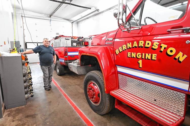 Bernardston Fire Chief Peter Shedd is happy to be able to fit all the fire and rescue trucks in the new Fire Station at 167 Northfield Road.