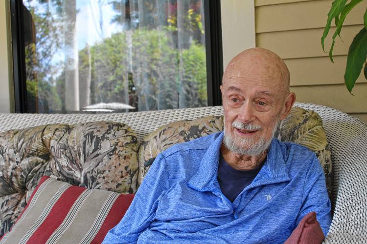 Greenfield Parliamentarian Wilson Roberts, 87, reflects on his combined 15 years of service to the city at his Chestnut Hill home on Thursday following his last City Council meeting the night before.