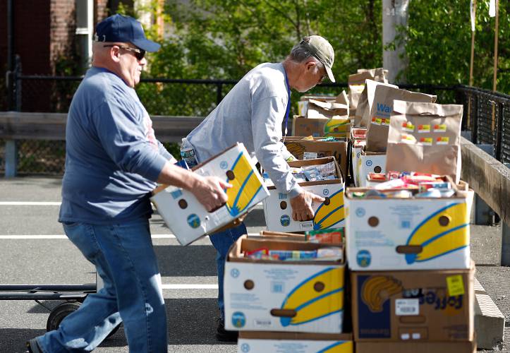 Community members and volunteers collect and sort food donations for distribution to local food pantries during the 16th annual North Quabbin Food-A-Thon. The 20th annual event will be held on Tuesday, May 21. Community members and volunteers collect and sort food donations for distribution to local food pantries during the 16th annual North Quabbin Food-A-Thon. The 20th annual event will be held on Tuesday, May 21.
