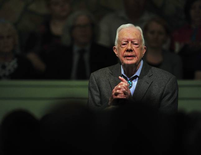 President Carter teaching Sunday School at the Maranatha Baptist Church in Plains, Georgia. President Carter teaching Sunday School at the Maranatha Baptist Church in Plains, Georgia.
