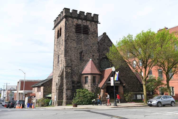 The All Souls Church on Main Street in Greenfield.