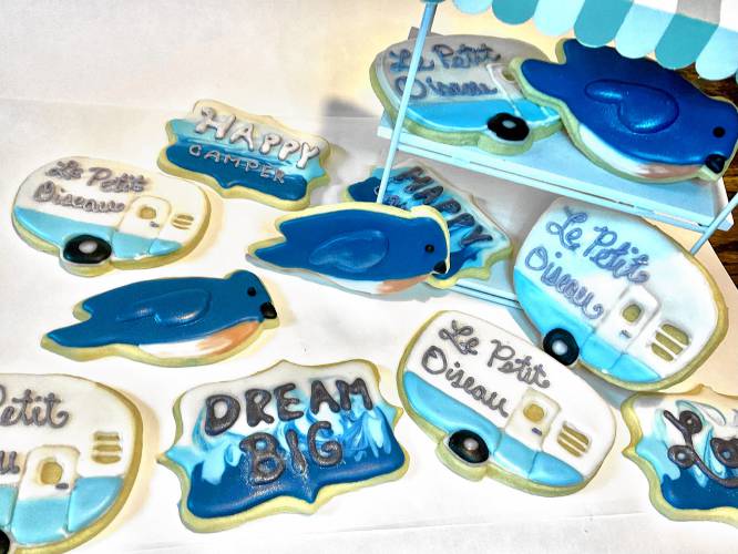 Ashfield resident Sita Bird has opened Le Petit Oiseau Bakery, which she is running out of a 1963 camper at 48 Meadow Lane. The business is stocked with all types of baked goods such as cookies, cupcakes, French pastries, breads and muffins.
