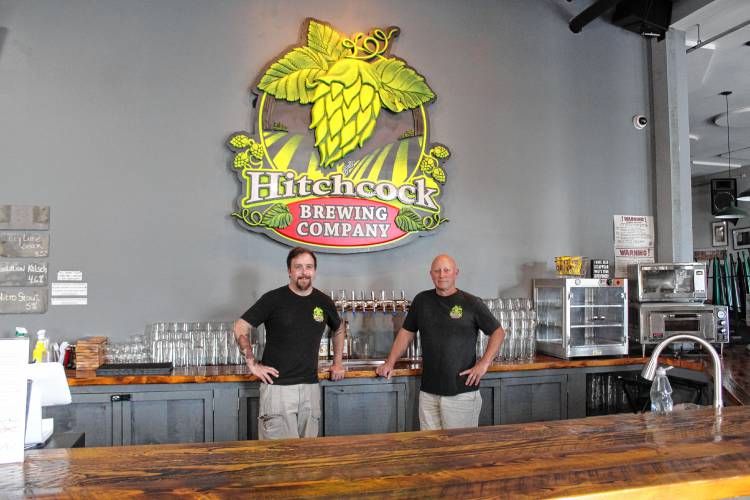 Chad Champoux and Rich Pedersen of Hitchcock Brewing. 