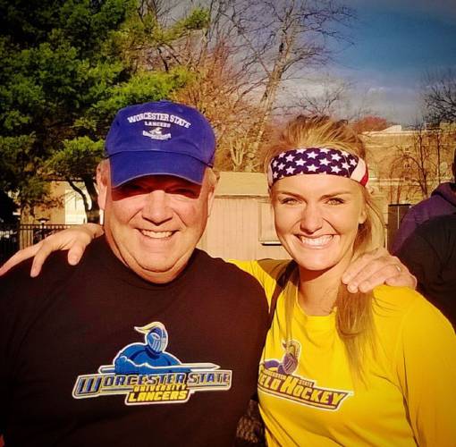 Kate Bitters with her dad, Paul.