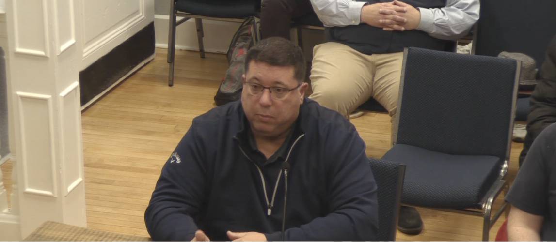 Orange Police Chief James Sullivan provided an update to the Selectboard Wednesday on the fraud case that saw the town bilked out of roughly $338,000.