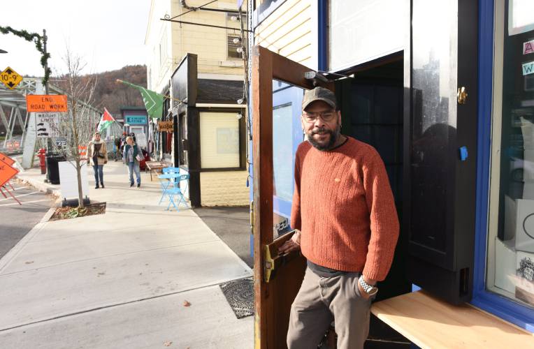 Owner Michaelangelo Wescott is opening Le Peacock, a speakeasy-themed bar and eatery, on Tuesday, Nov. 21, on Bridge Street in Shelburne Falls.