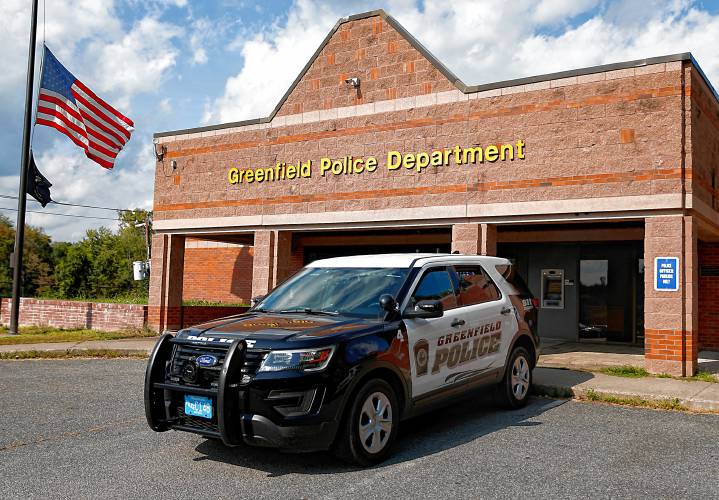 The Greenfield Police Department on High Street in Greenfield.