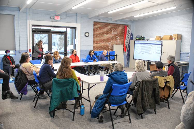The Montague Pollinator Action Group held its inaugural meeting Thursday afternoon as its members brainstormed some initial ideas for implementing the town’s pollinator-friendly initiatives. The Montague Pollinator Action Group held its inaugural meeting Thursday afternoon as its members brainstormed some initial ideas for implementing the town’s pollinator-friendly initiatives.