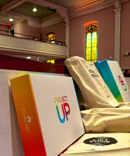 Thirty laptops were distributed to digital navigators to assist them in their work.