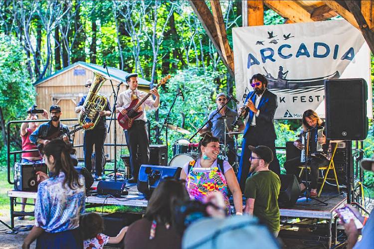Myrtle Street Klezmer, led by clarinetist Joe Ditzian of Northampton, will perform at 8:30 p.m. this Saturday at Montague Center Common Hall. The band formed in 2022 to explore “the ecstatic past, present, and future of Klezmer music.”