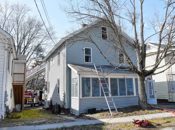 Firefighters responded to a two-family residence at 20 Elm St. in Greenfield that caught fire on Wednesday.