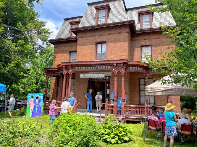 The Historical Society of Greenfield hosted an ice cream social on Saturday.