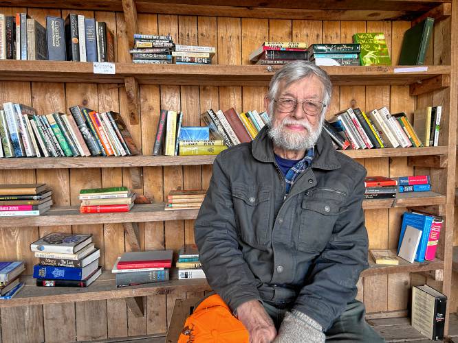 Volunteer Frank Dufresne found the nearly 1,000 books that were available at the Ashfield Transfer Station’s book exchange had gone missing on Nov. 10. Since then, new donations have been pouring in.