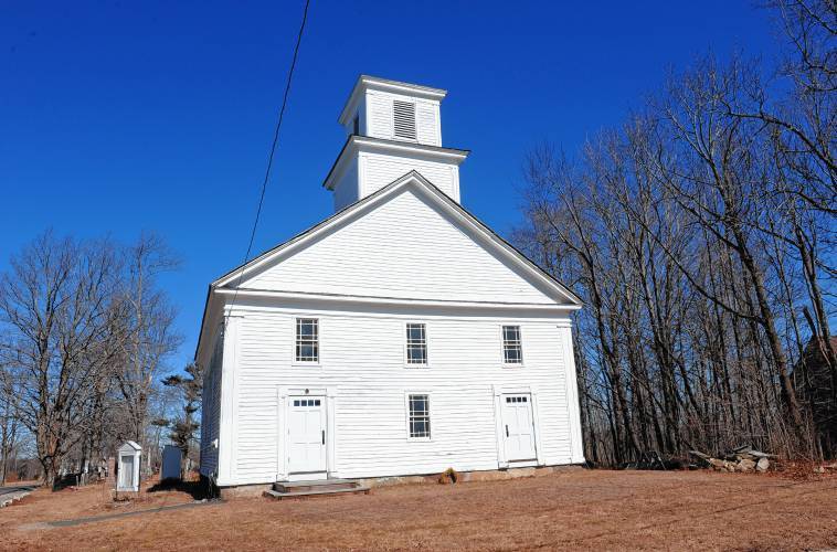 The Wendell Meetinghouse at 1 Morse Village Road.