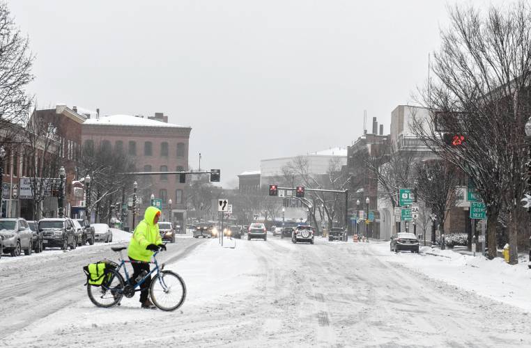 A winter storm blanketed Greenfield and the surrounding area with snow on Tuesday.