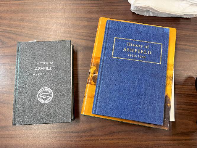 “History of Ashfield” is a three-volume series covering the town’s history from its settlement in 1742 through 1960, and topics such as prominent townsfolk, places, schools, local involvement in wars, and more.