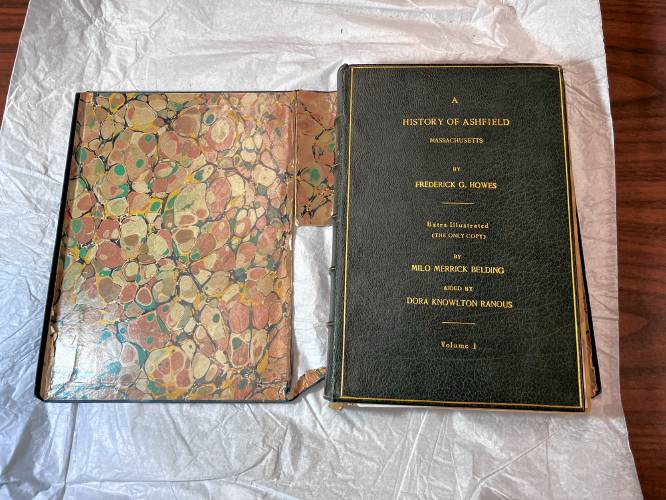 The town of Ashfield recently acquired a special edition of “History of Ashfield” Volume 1, covering 1742-1910, written by Frederick G. Howes and illustrated by Dora Knowlton Ranous, an author and actress who was born in Ashfield.