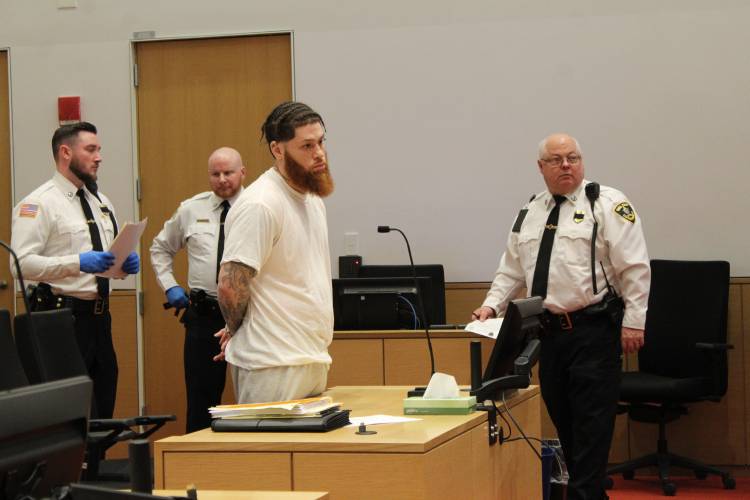 Sebret Sanchez, who allegedly led police on a roughly four-hour foot pursuit that caused the Discovery School at Four Corners to shelter-in-place last fall, is being held without the right to bail following Tuesday’s ruling by Franklin County Superior Court Justice John Agostini. Sanchez had appeared in court last week. Sebret Sanchez, who allegedly led police on a roughly four-hour foot pursuit that caused the Discovery School at Four Corners to shelter-in-place last fall, is being held without the right to bail following Tuesday’s ruling by Franklin County Superior Court Justice John Agostini. Sanchez had appeared in court last week.