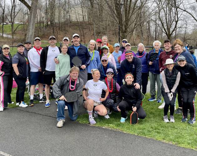 Participants in the Twice As Smart Pickleball Tournament at Green River Park in Greenfield on Saturday. Participants in the Twice As Smart Pickleball Tournament at Green River Park in Greenfield on Saturday.