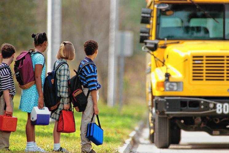 The House gave initial approval to a measure that adds a seven-day license suspension to the current $250 fine for not stopping for a school bus with flashing lights as children get on and off the bus. The House gave initial approval to a measure that adds a seven-day license suspension to the current $250 fine for not stopping for a school bus with flashing lights as children get on and off the bus.