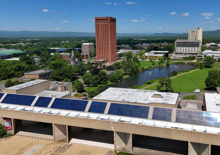 The University of Massachusetts campus in Amherst