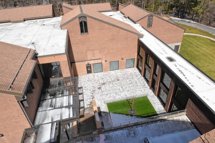 The north courtyard at Greenfield Community College was previously renovated.