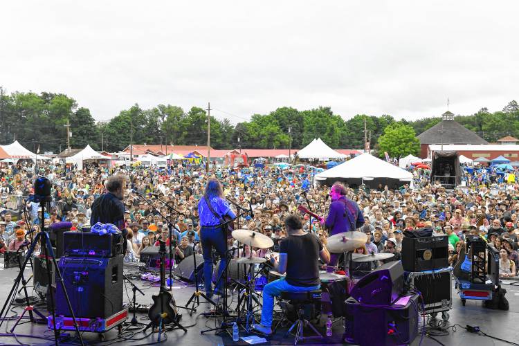 Bonny Light Horsemen play the main stage on Saturday at the Green River Festival at the Franklin County Fairgrounds.
