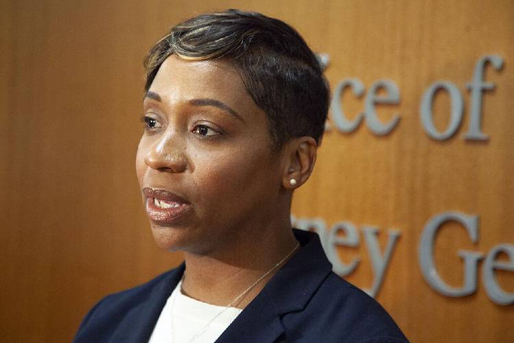 Massachusetts Attorney General Andrea Campbell. Massachusetts Attorney General Andrea Campbell.