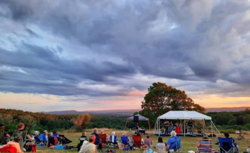 Antenna Cloud Farm presents music from its Gill hilltop.