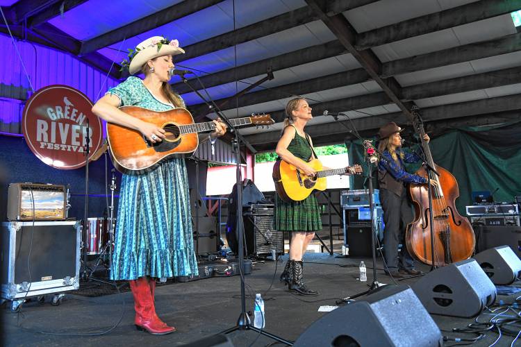 Wonder Women of Country play the Back Porch Stage on Saturday at the Green River Festival at the Franklin County Fairgrounds.