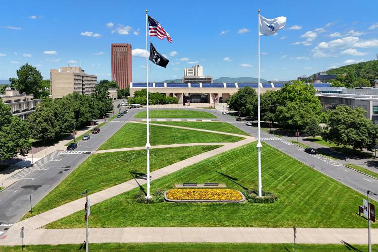 The University of Massachusetts campus in Amherst. The University of Massachusetts campus in Amherst.