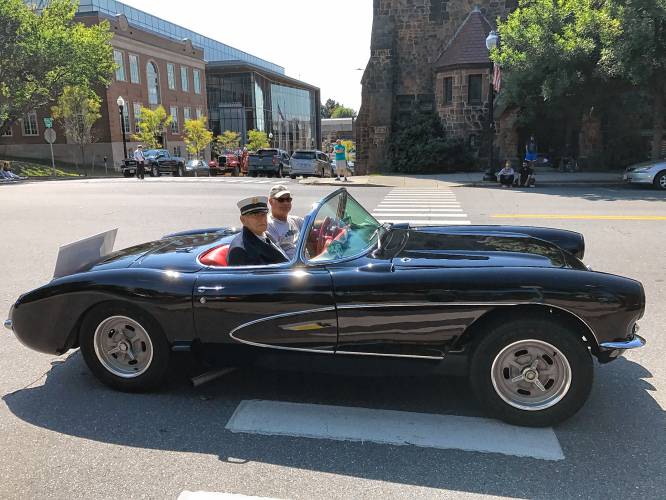 The annual Franklin County Emergency Services Parade, pictured in a previous year, is scheduled for Sunday morning in Greenfield.