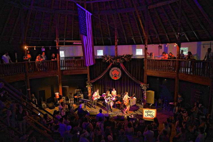 Kalliope Jones plays in the Round House on Saturday at the Green River Festival at the Franklin County Fairgrounds.