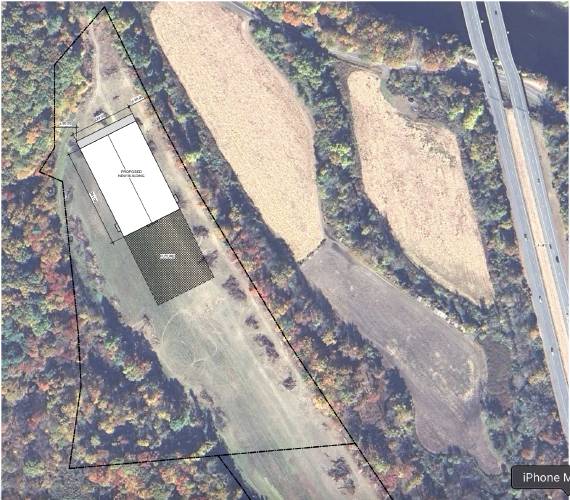 Savage Farms’ site plan for the construction of a nearly 90,000-square-foot potato storage building on the farm’s land off Sand Gully Road North in Deerfield. Savage Farms’ site plan for the construction of a nearly 90,000-square-foot potato storage building on the farm’s land off Sand Gully Road North in Deerfield.