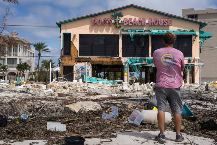 Doc’s Beach House in Bonita Springs, Florida, set right on the beach, was destroyed during Hurricane Ian. Doc’s Beach House in Bonita Springs, Florida, set right on the beach, was destroyed during Hurricane Ian.