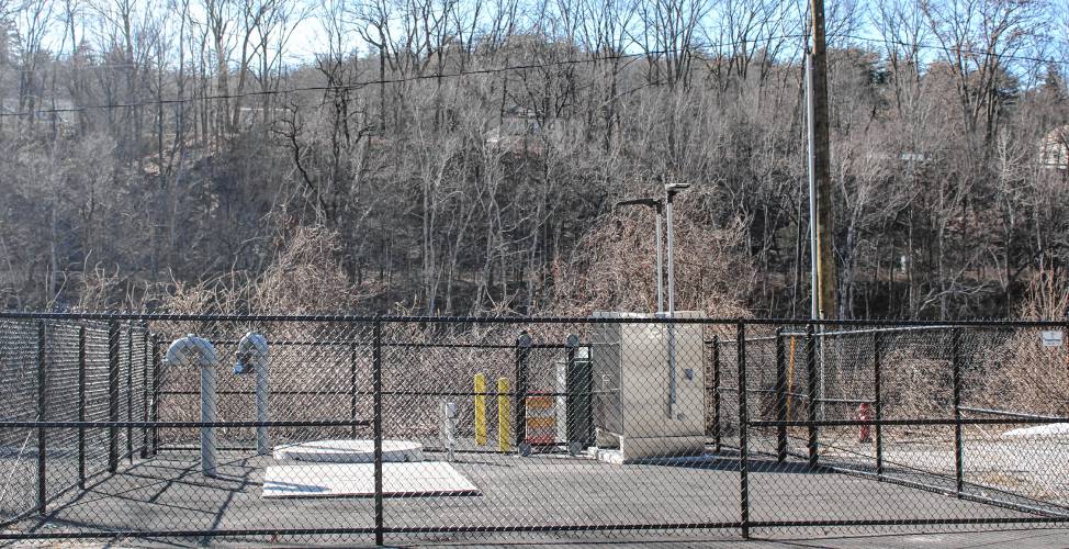 The pump station at former International Paper mill that was built in 2021.