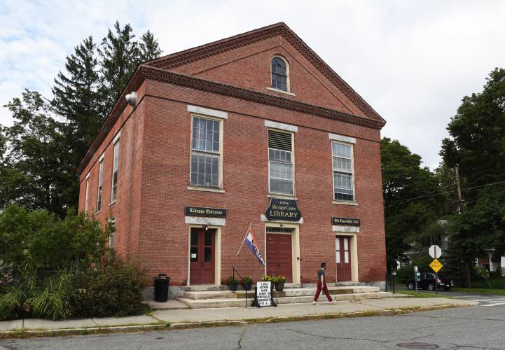 The Montague Selectboard has awarded Diversified Construction Services a $132,829 contract, to be paid using an existing American Rescue Plan Act (ARPA) appropriation, to replace 18 windows at the Montague Center Library/Old Town Hall, pictured. The Montague Selectboard has awarded Diversified Construction Services a $132,829 contract, to be paid using an existing American Rescue Plan Act (ARPA) appropriation, to replace 18 windows at the Montague Center Library/Old Town Hall, pictured.