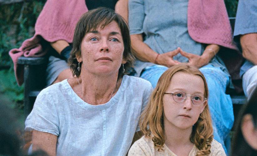 Julianne Nicholson, as Janet, and Zoe Ziegler, as Lacy, in a scene from “Janet Planet,” the debut film of Amherst native and acclaimed playwright Annie Baker