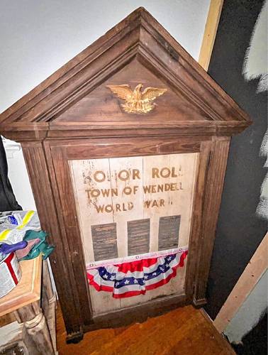 After some detective work, a California man named Jim Gillio learned this World War II memorial originated in Wendell. He plans to restore it and send it back to the town for free.