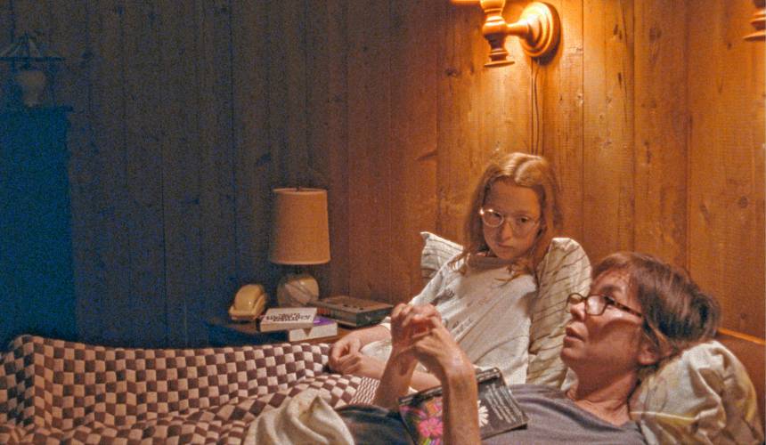 Zoe Ziegler, as 11-year-old Lacy, and Julianne Nicholson, as Janet, play a daughter and mother whose relationship is evolving in “Janet Planet,” the debut film of Amherst native and acclaimed playwright Annie Baker.